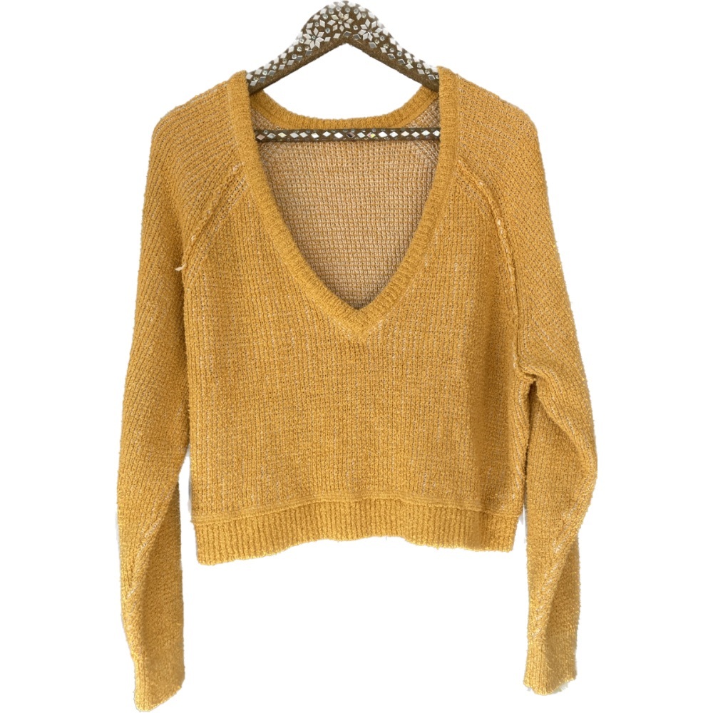 Free People De Soleil Cropped Slouchy Sweater